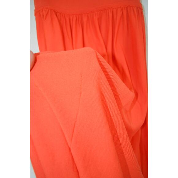 SOLID & STRIPED Lava Orange Sasha Strapless Knit Maxi Dress - Picture 5 of 5